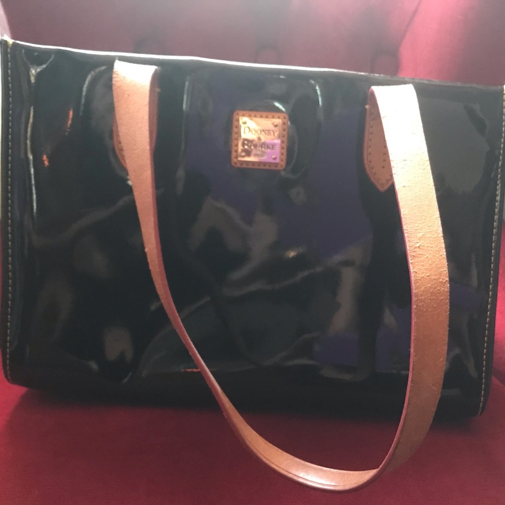 Dooney and Burke patent leather handbag